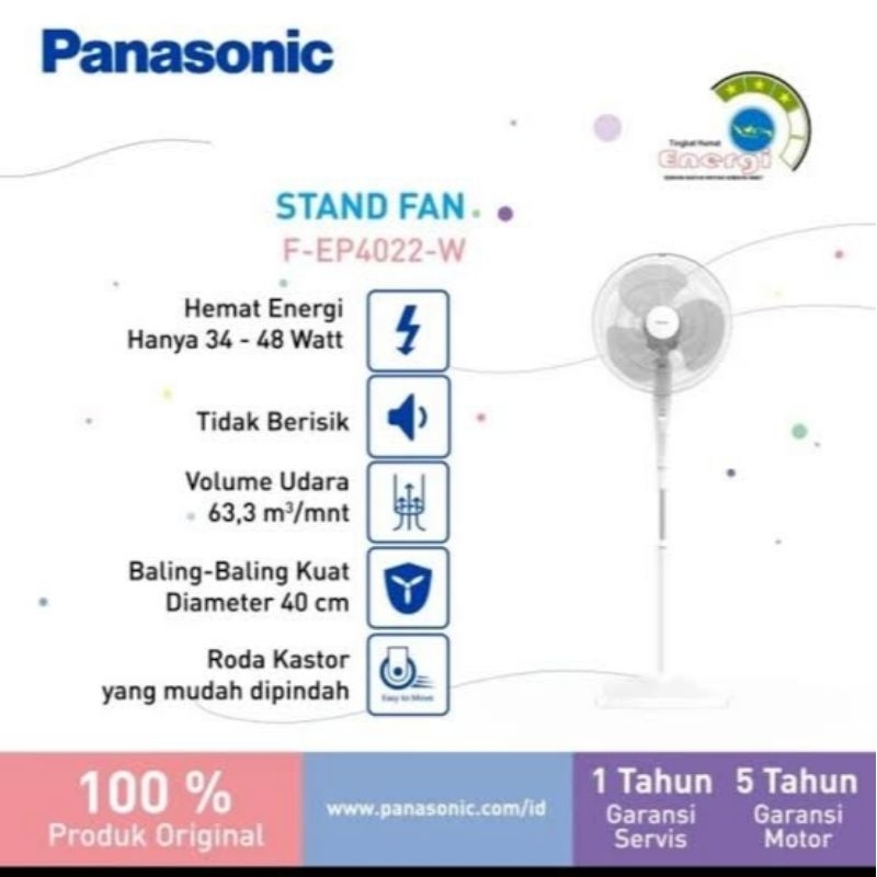 Jual Standfan Panasonic F - EP - 4022W | Shopee Indonesia
