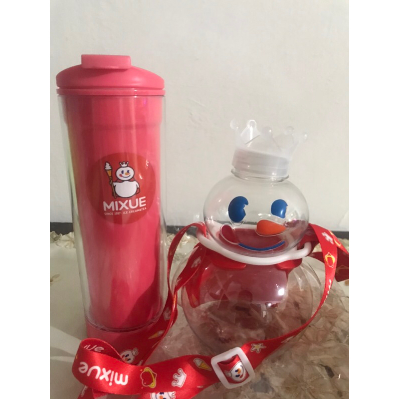 Jual Promo Mixue Xuewang King Of Snow Tumbler 2in1 Botol Minum Free Sedotan Stainless Shopee 2138