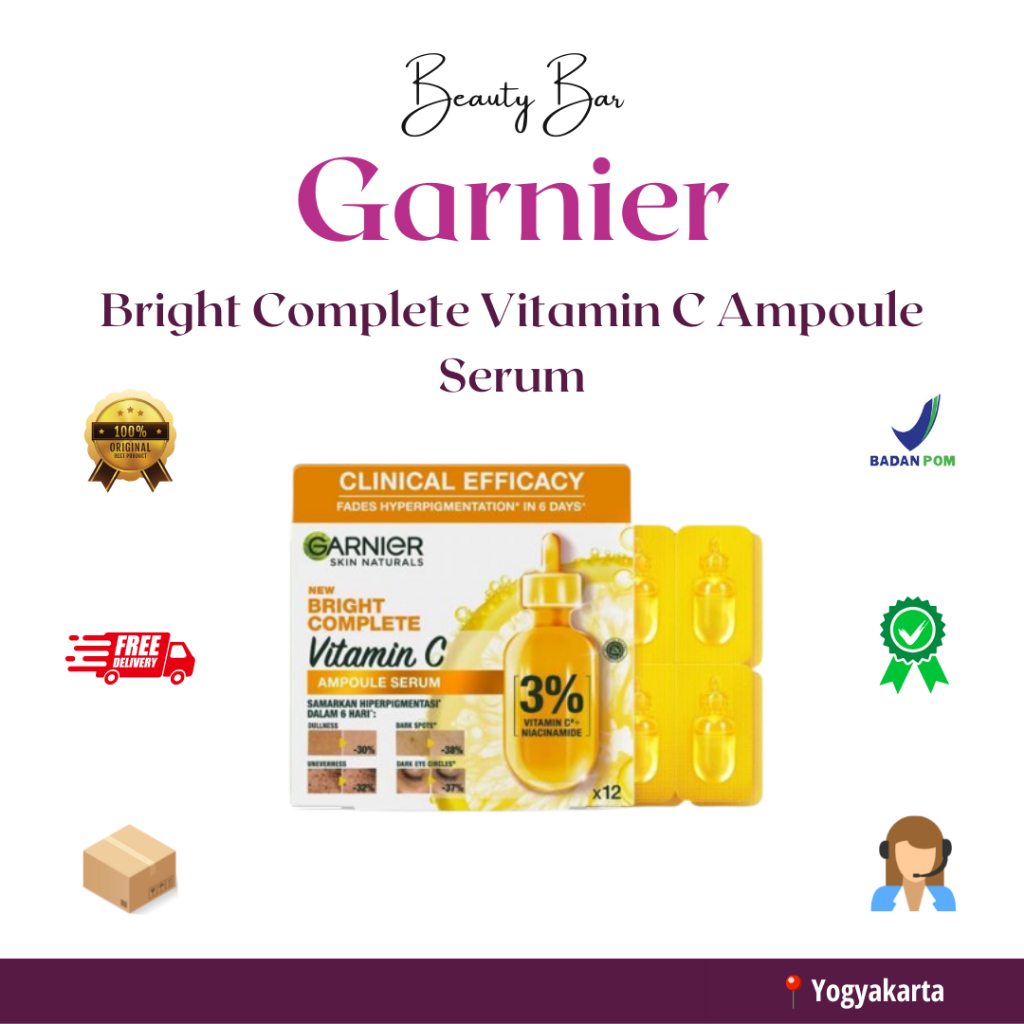 Jual Garnier Bright Complete Vitamin C Ampoule Serum 15ml Shopee Indonesia 2687