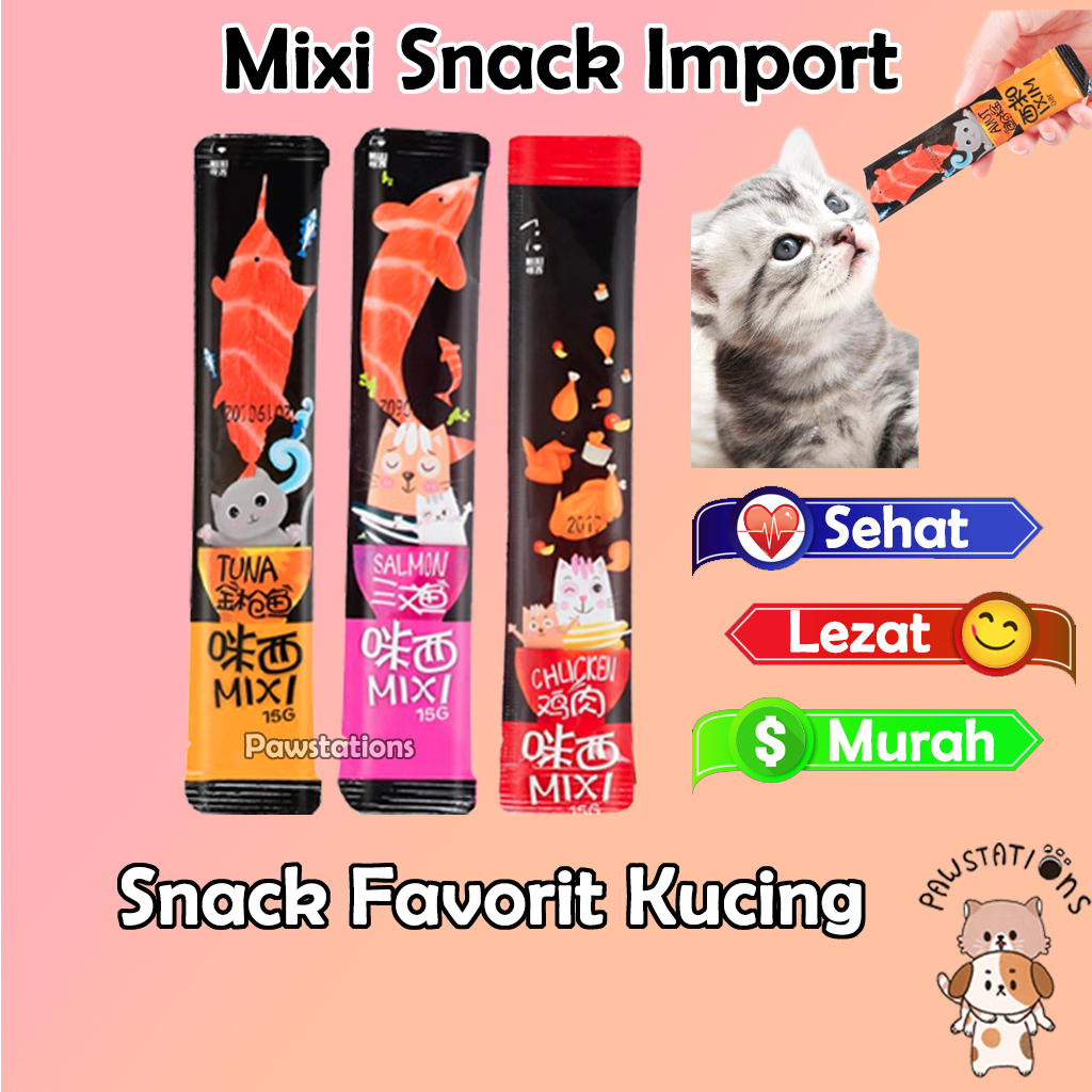 Jual Mixi Snack Kucing Import 15gr Snack Kucing Mixi Cat Treats ...