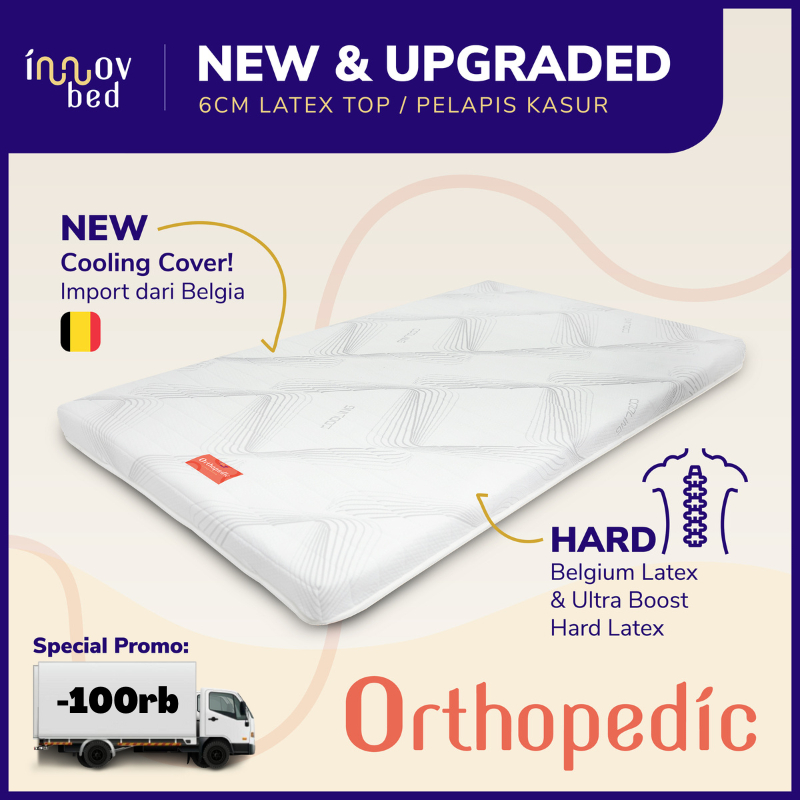 Jual Innovbed Mattress Topper Latex Orthopedic / Pelapis Kasur ukuran 180 x 200 x 6 cm Shopee