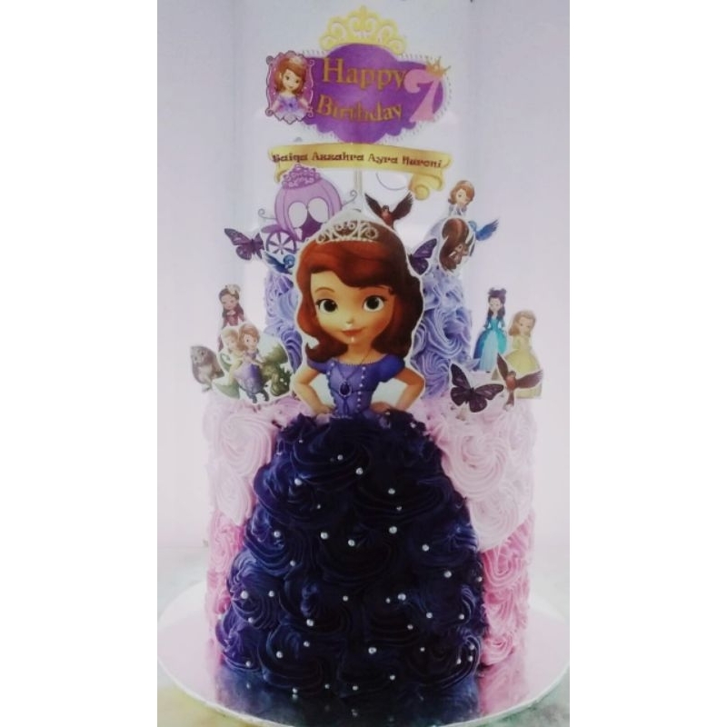 Jual kue ulang tahun kue ultah sophia the first and friend cake 2