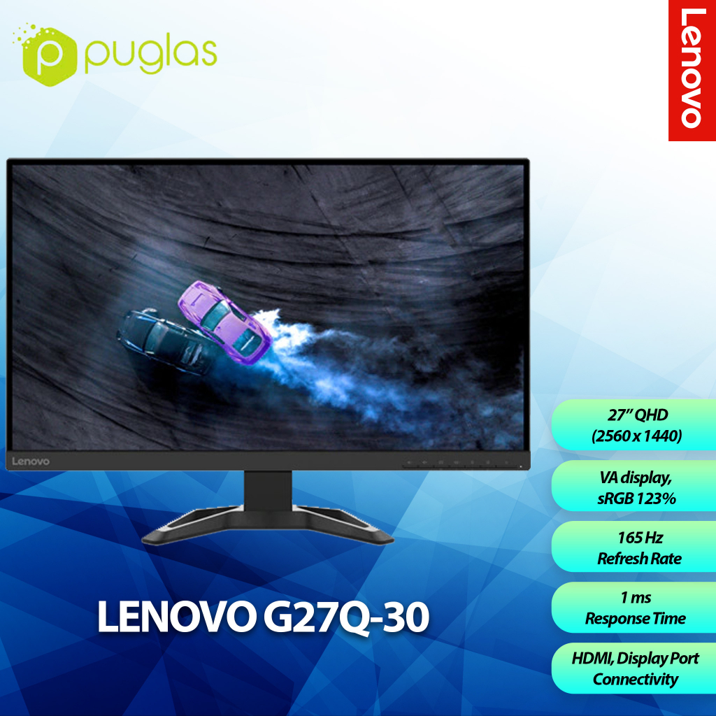 Lenovo G27q-30 27 QHD Gaming Monitor - VA - 1ms - 165 Hz - 123