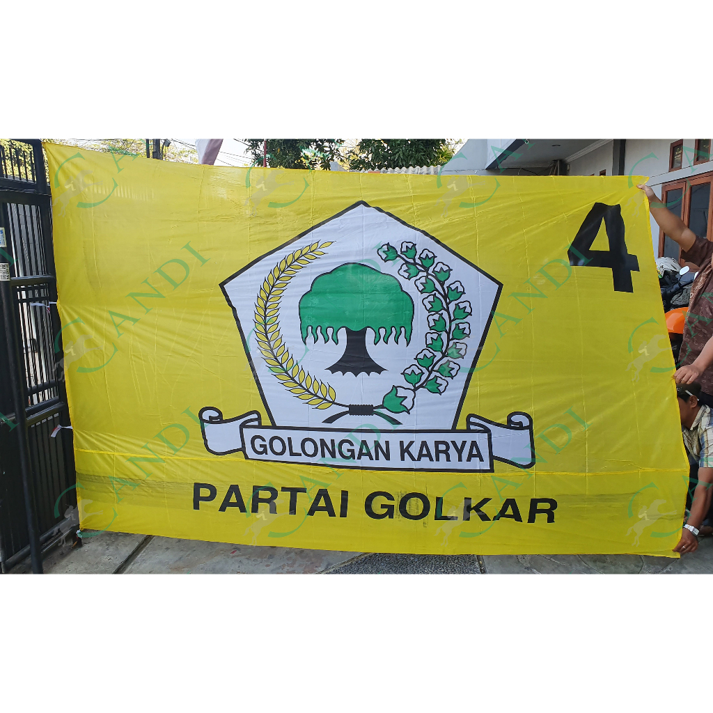 Jual Bendera Golkar 2x3m (Dengan Nomor) | Shopee Indonesia