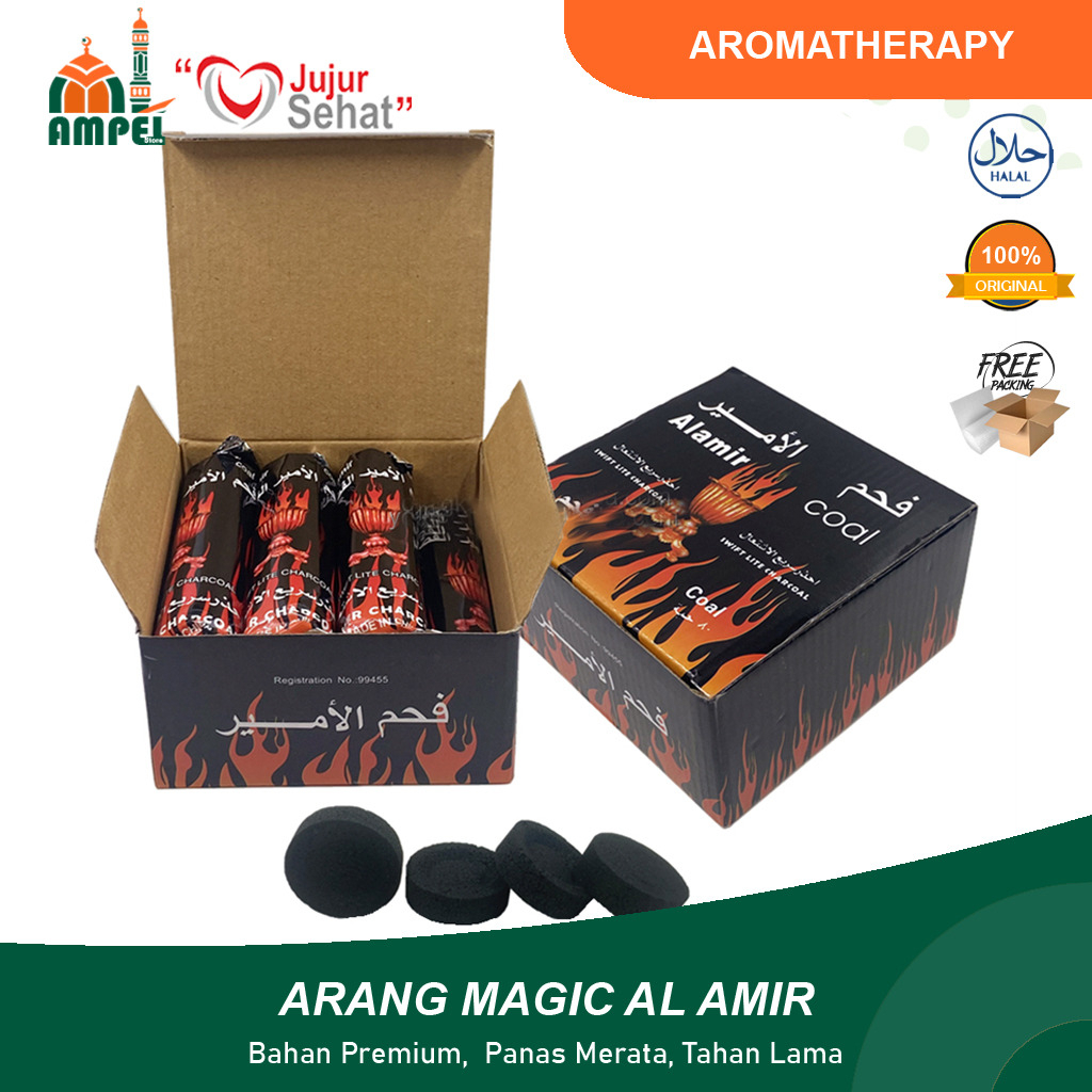 Jual Arang Magic Al Amir Thunder Lite 10 Biji Lebih Bagus Awet Charcoal