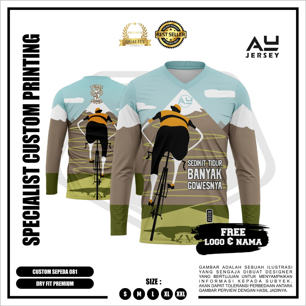 Jual Baju Jersey Sepeda Bicycle Design Terbaru Free Custom Nama