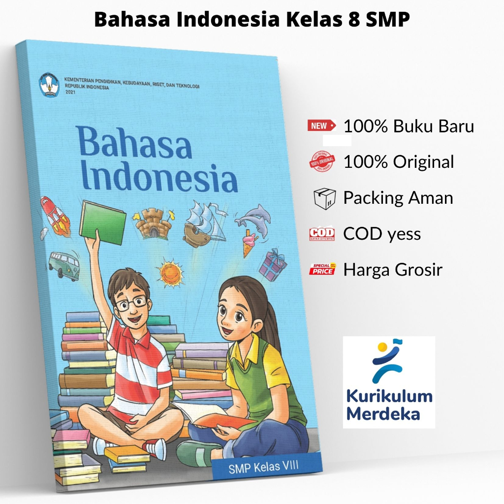 Jual Buku Bahasa Indonesia SMP Kelas 8 Kurikulum Merdeka ...