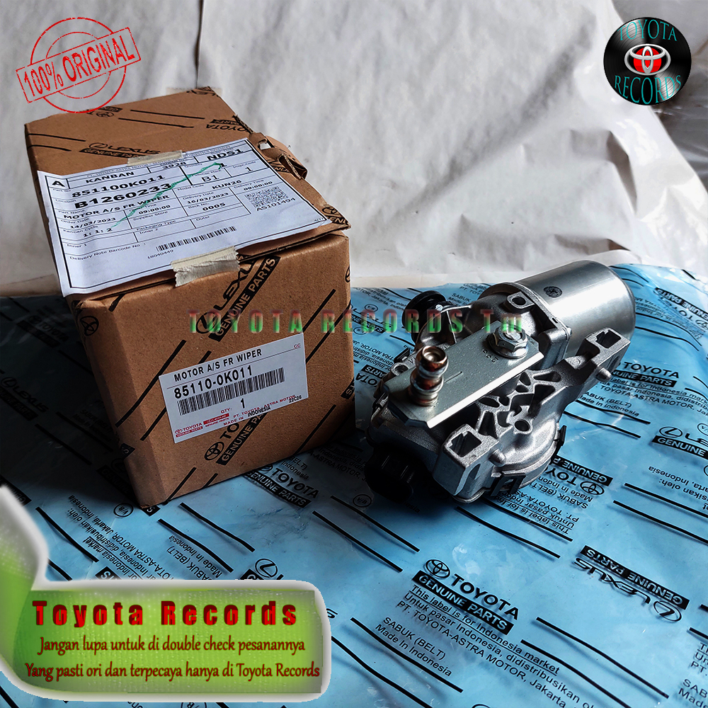 Jual Motor Dinamo Wiper Innova, Fortuner & Hilux 20042016 Original 851100K011 Shopee Indonesia