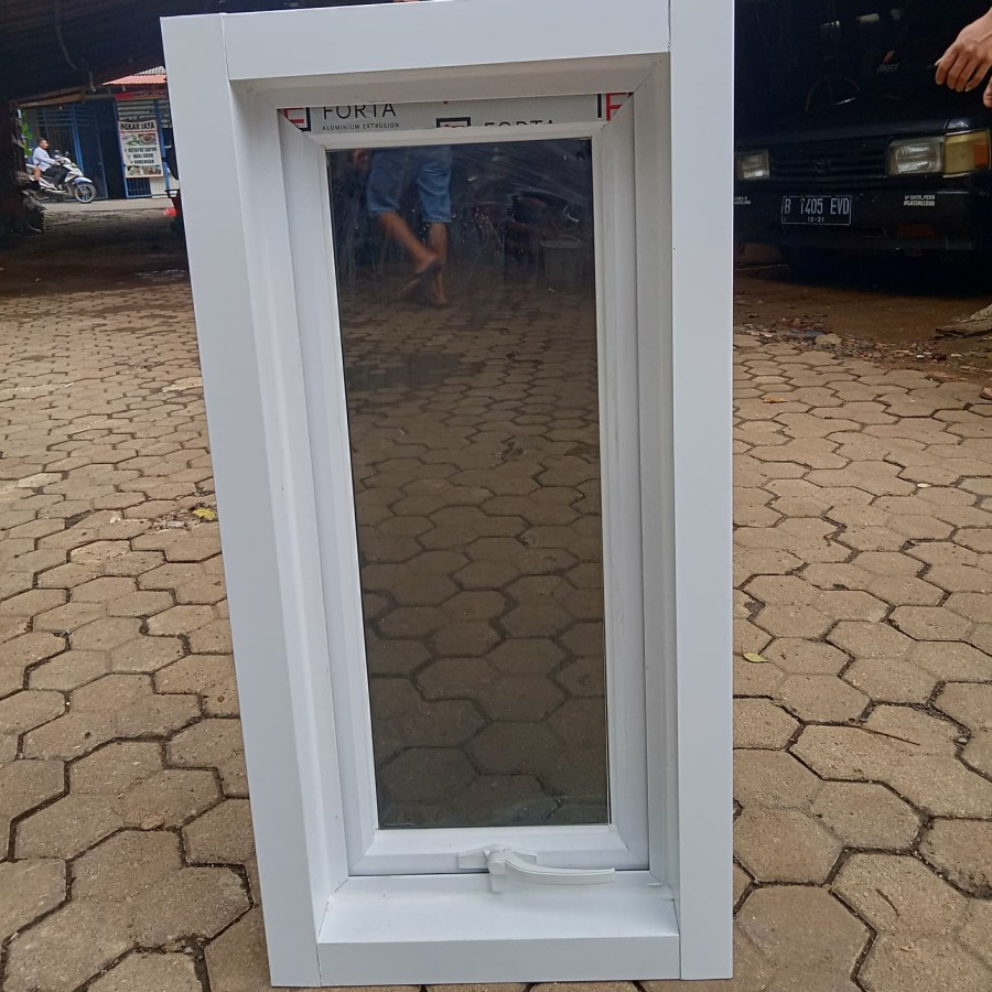 Jual JENDELA ALUMINIUM JUNGKIT SWING L60xT120 60x120 1 DAUN WINDOW ...