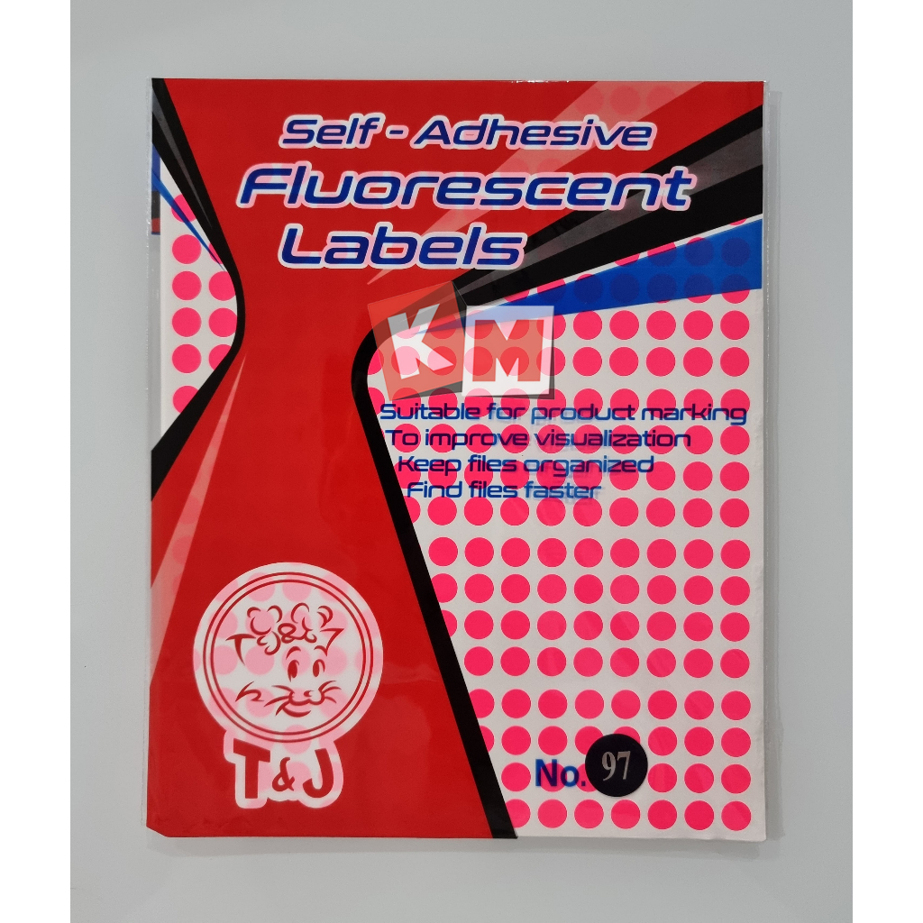 Jual Label Stiker T&J No.97 Bulat Warna Color Dot Tom And Jerry 8 mm ...