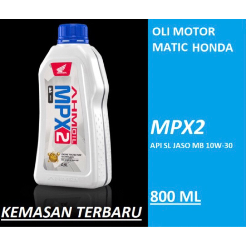 Jual OLI MPX2 SAE 10W-30 API SL ISI 800ml | Shopee Indonesia