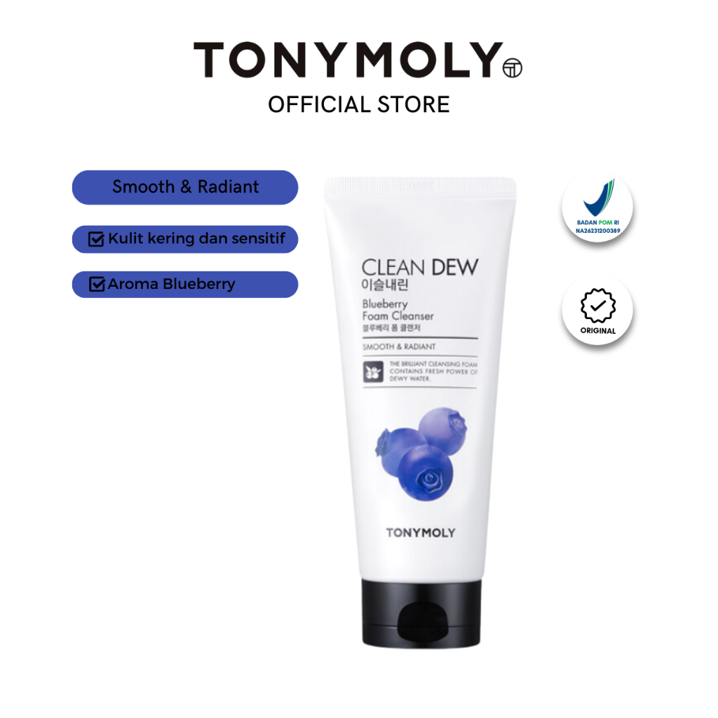 Jual TONY MOLY Clean Dew Foam Cleanser 180ml | Shopee Indonesia