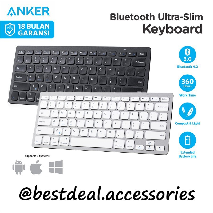 Anker ultra compact bluetooth keyboard model a7726 hot sale