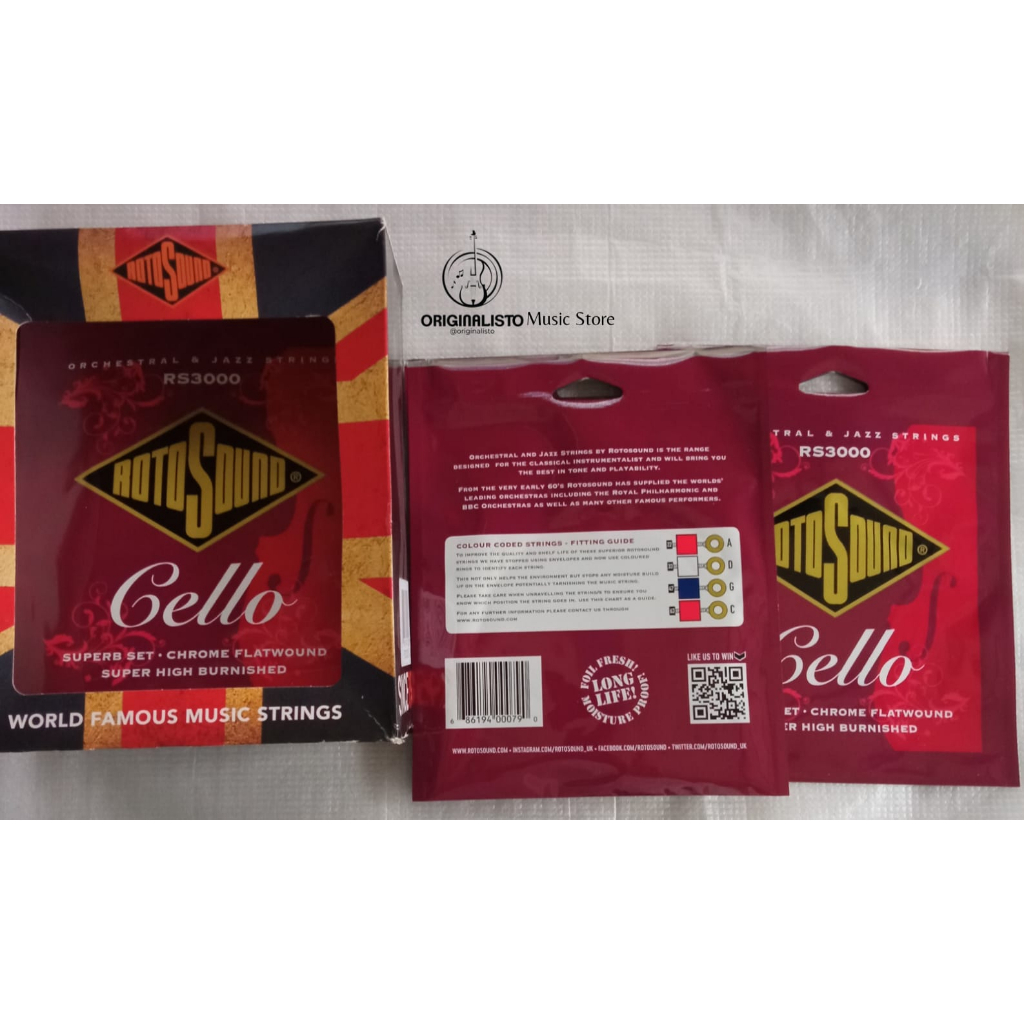 Jual Senar CELLO 4 strings (Orchestral & Jazz Strings) - Rotosound ...