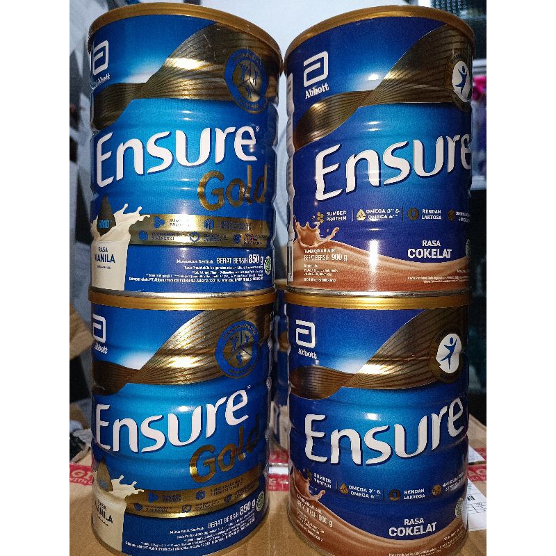 Jual Ensure Rasa Vanila/Cokelat 150gr box/400gr/800gr Kemasan Kaleng ...