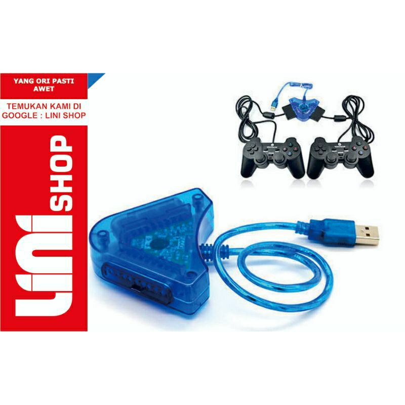 Jual Converter USB double Stik Stick PS2 PS3 PC laptop | Shopee Indonesia