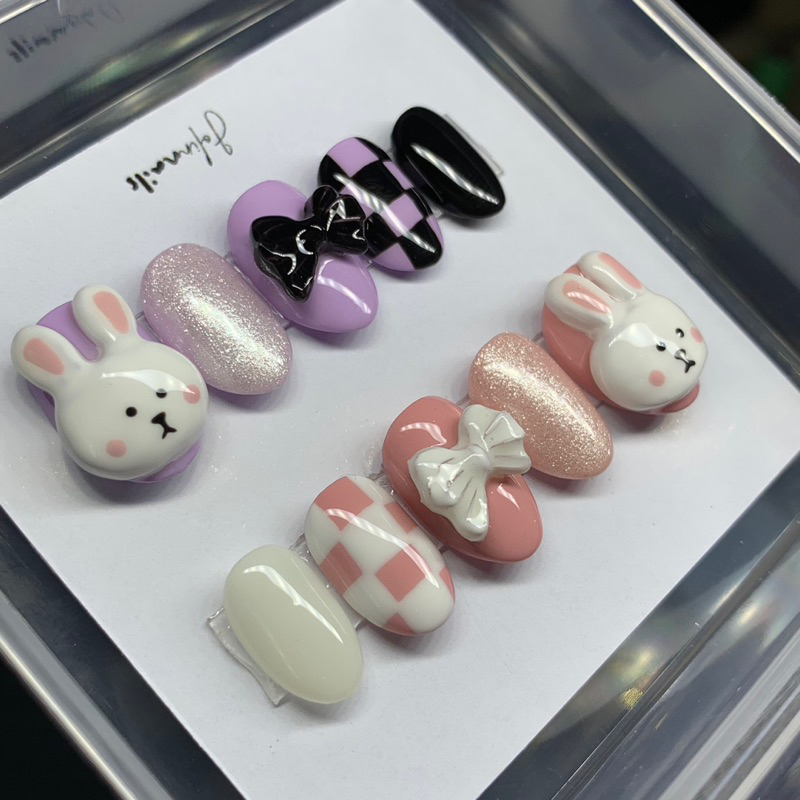 Jual Rabbit Gummy Nails (Press On Nails) | Shopee Indonesia