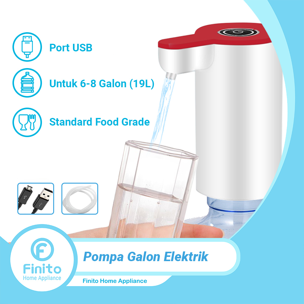 Jual Pompa Galon Elektrik Dispenser Air Minum Gallon Rechargerable Pompa Galon Shopee Indonesia 4079