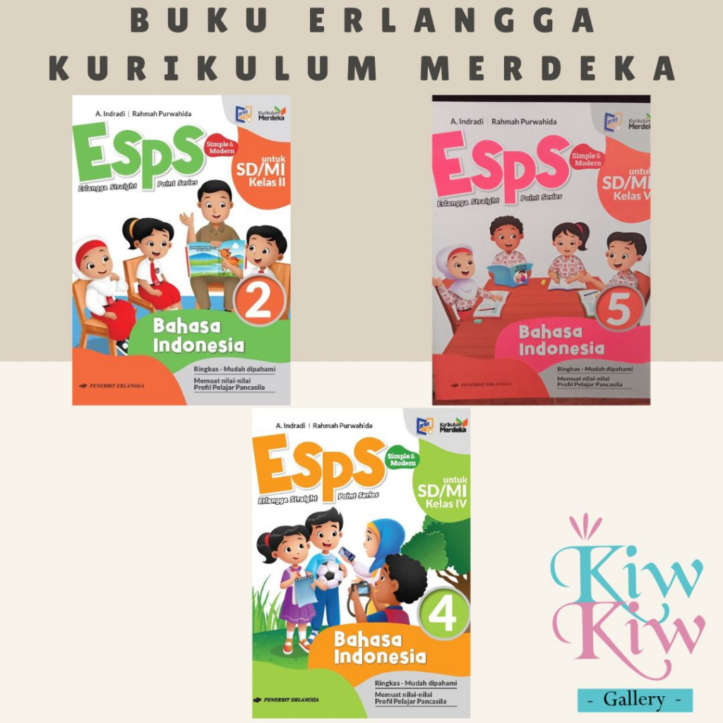 Jual Buku Esps Bahasa Indonesia Kelas Sd Mi Kurikulum Merdeka Erlangga