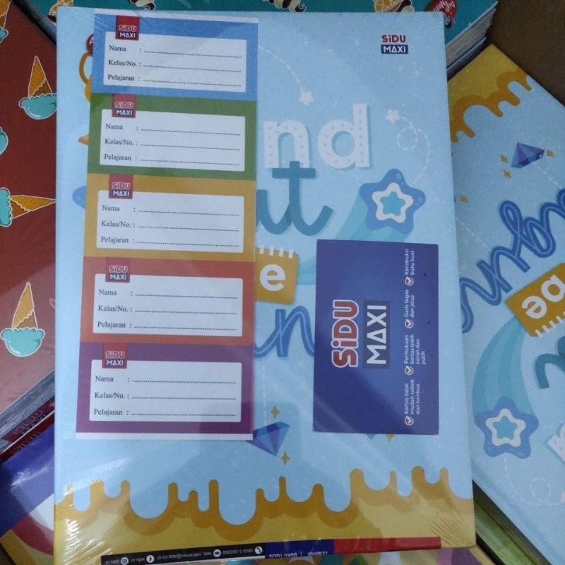 Jual Buku Tulis B5 Boss Sidu Maxi Isi 42 Lembar Per Pak Isi 5 Buku ...