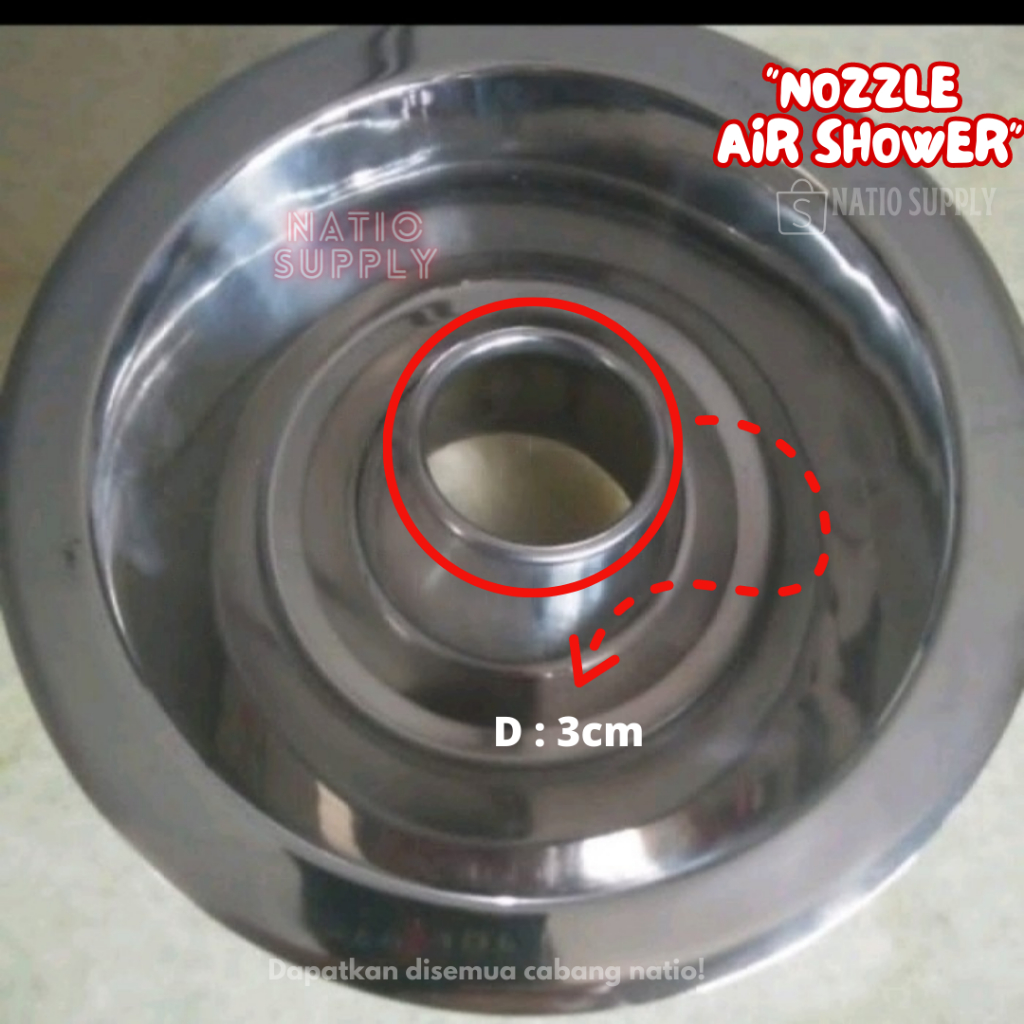 Jual nozzle air shower clean room (diameter 3cm) Shopee Indonesia