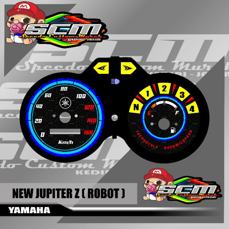Jual papan speedometer jupiter z robot panel spidometer custom jupiter
