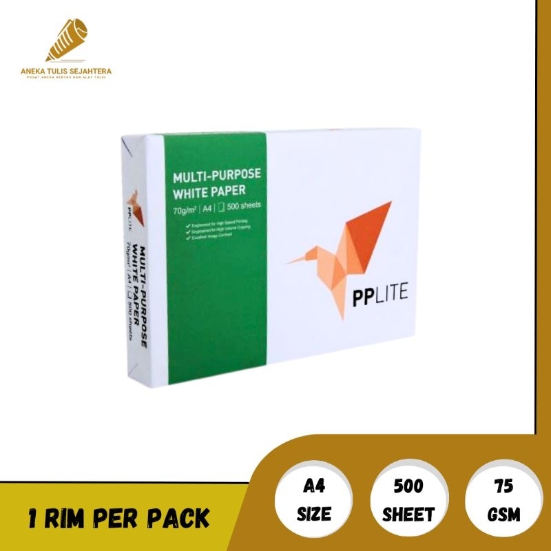 Jual Kertas Hvs A4 Pplite Putih 75 Gr 75gsm Murahh Shopee Indonesia