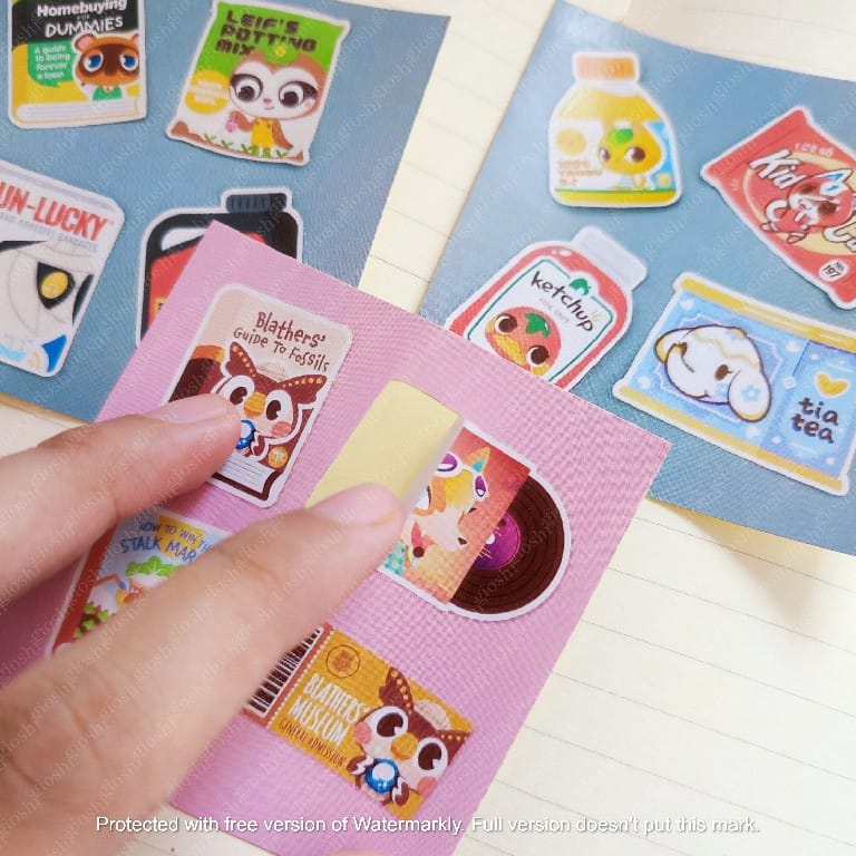Jual (isi 50pcs) STIKER AESTHETIC/STIKER MINI/STIKER BOBA/CACTUS/STIKER ...