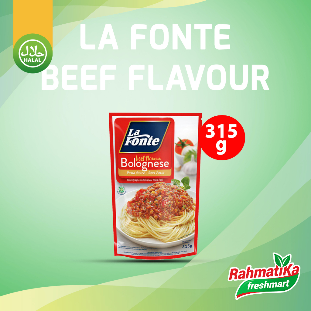 Jual La Fonte Saus Pasta Rasa Sapi / Beef Flavour Bolognese 315 gr ...