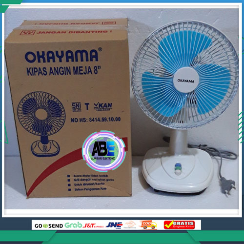 Jual Kipas Angin Meja Duduk Murah Desk Fan Okayama 8 Inch Ok 808 Promo Shopee Indonesia 7847