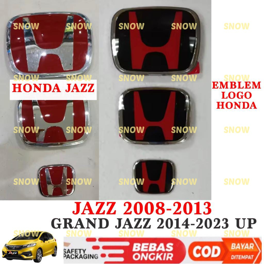 Jual Emblem Logo Honda Depan Belakang Stir Jazz 2008 2013 2014 2022 ...