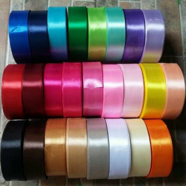 Jual 1 Meter Pita Satin Lebar 34 075 Inchi 2 Cm Meteran Kado Shopee Indonesia 2163