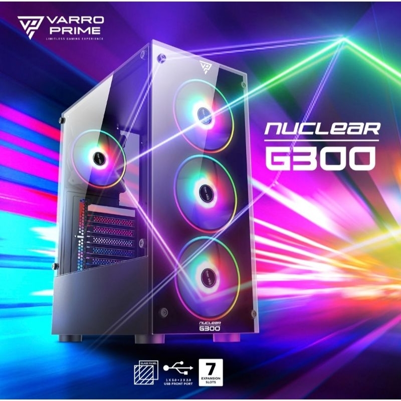 Jual Casing Varro Prime Nuclear G300 Include 3 Rainbow Fan | Shopee ...