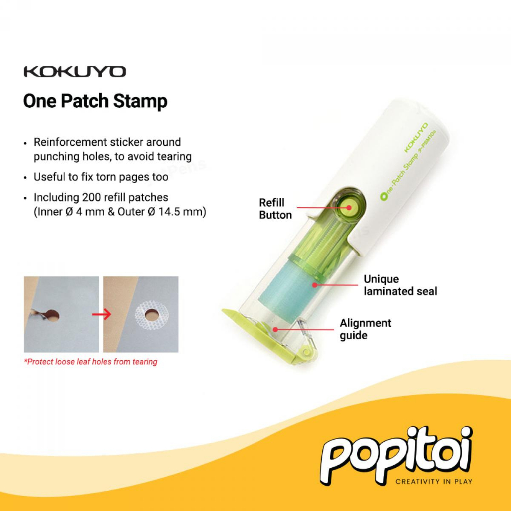 Jual KOKUYO One Patch STAMPER Penguat Lubang Kertas File Binder ...