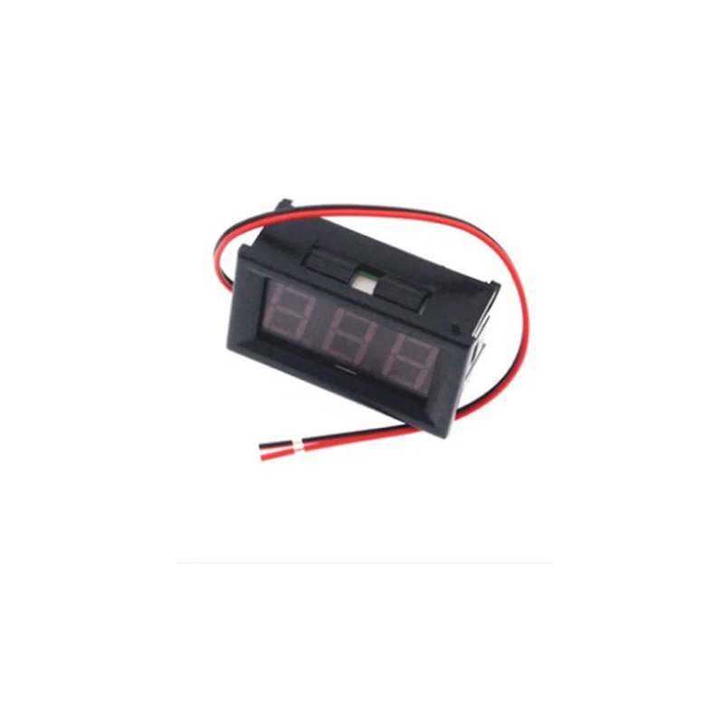 DROK® Voltmetro Digitale Auto LED Rosso 12/24V Cigarette Lighter Plug