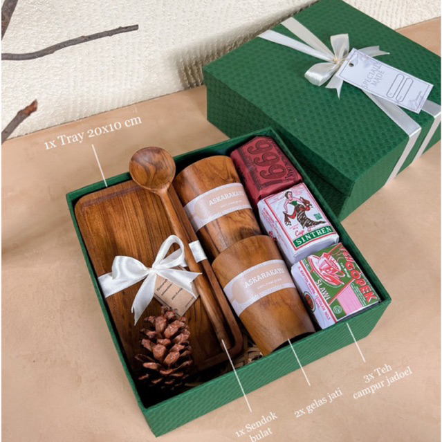 Jual Parcel Lebaran Kala Hampers |Peralatan Makan Kayu | Shopee Indonesia