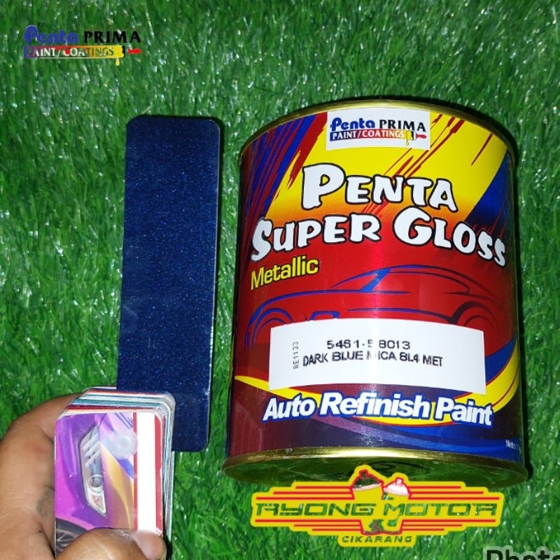 Jual Cat Penta Super Gloss Cat Duco Nc Blue Mica L Met Shopee