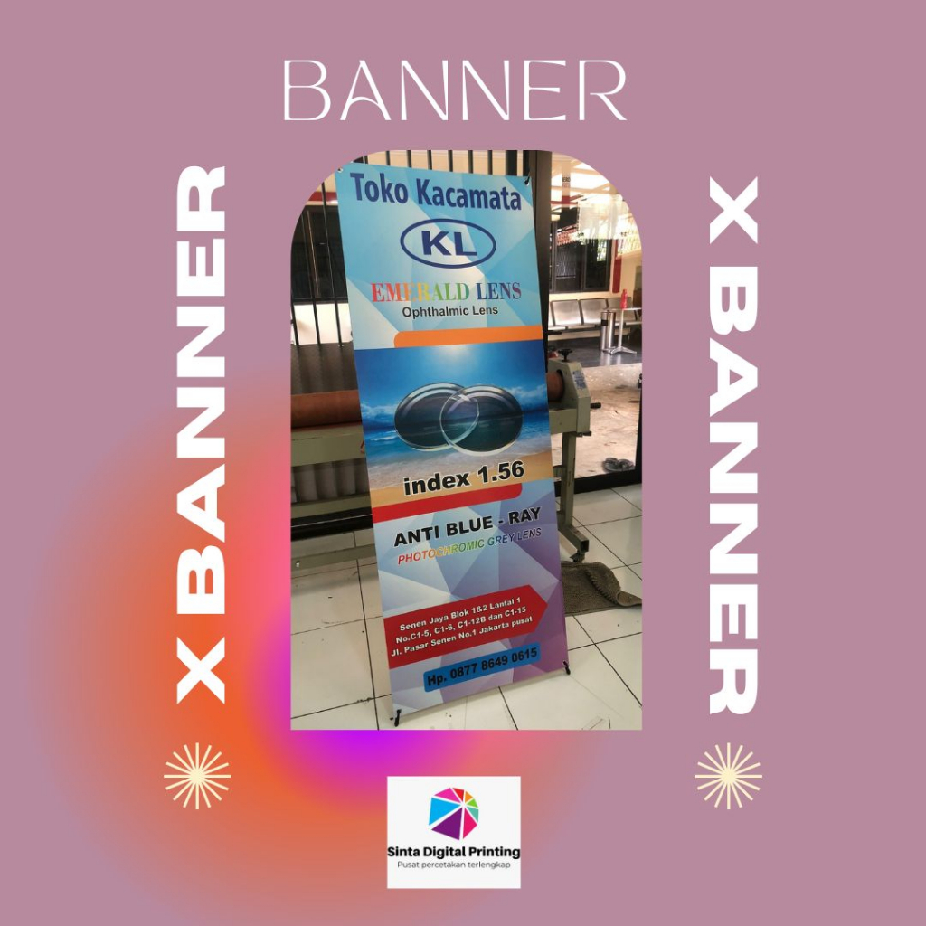 Jual Free Desain Jasa Cetak Print X Banner Satu Paket Bahan Albatros ...