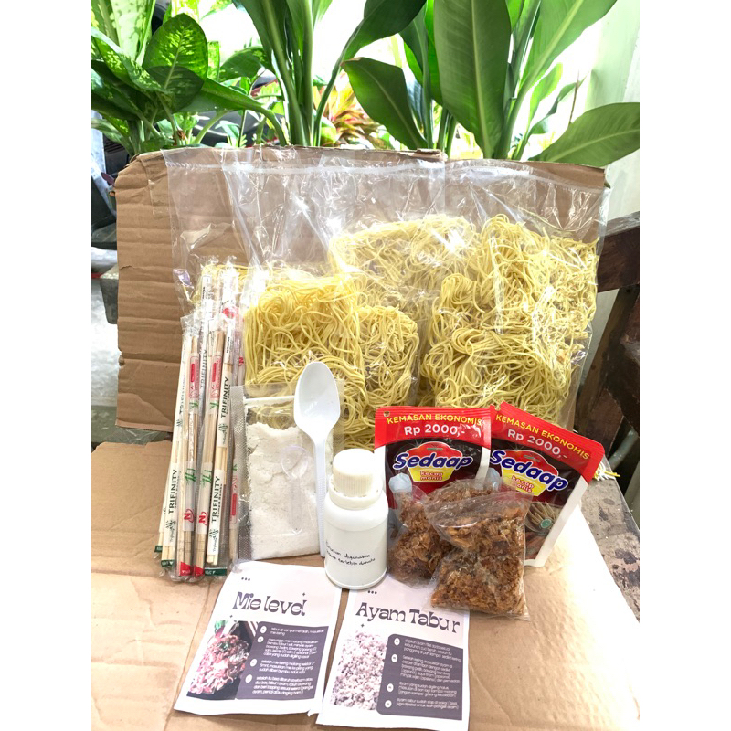 Jual Paket Bahan Baku Mie Level Kekinian Gacoan Viral Ayam Tabur 20