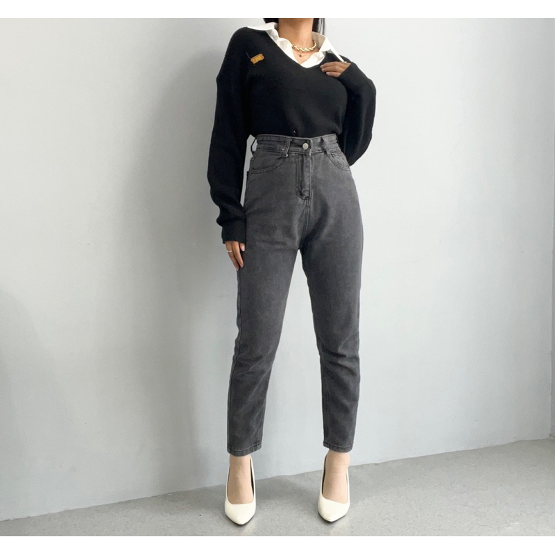 [LUXE.DLABEL] - Jeans 132 | Celana Panjang Highwaist Wanita Jeans Premium  Quality Jeans Wanita Polos Ripped Jeans Highwaist Jeans Wanita Skinny Jeans