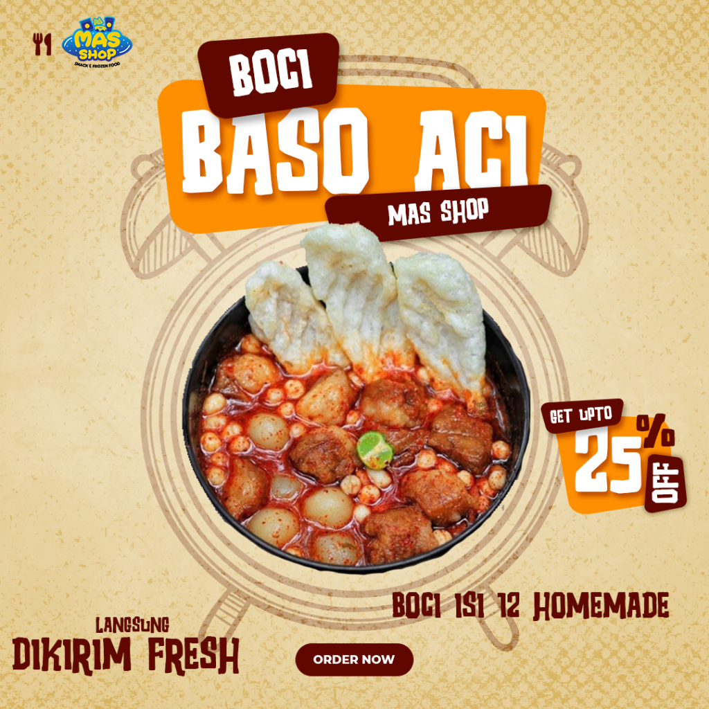 Jual Baso Aci Homemade Boci Isi 12 Baso Aci Tulang Rangu Seblak Boci