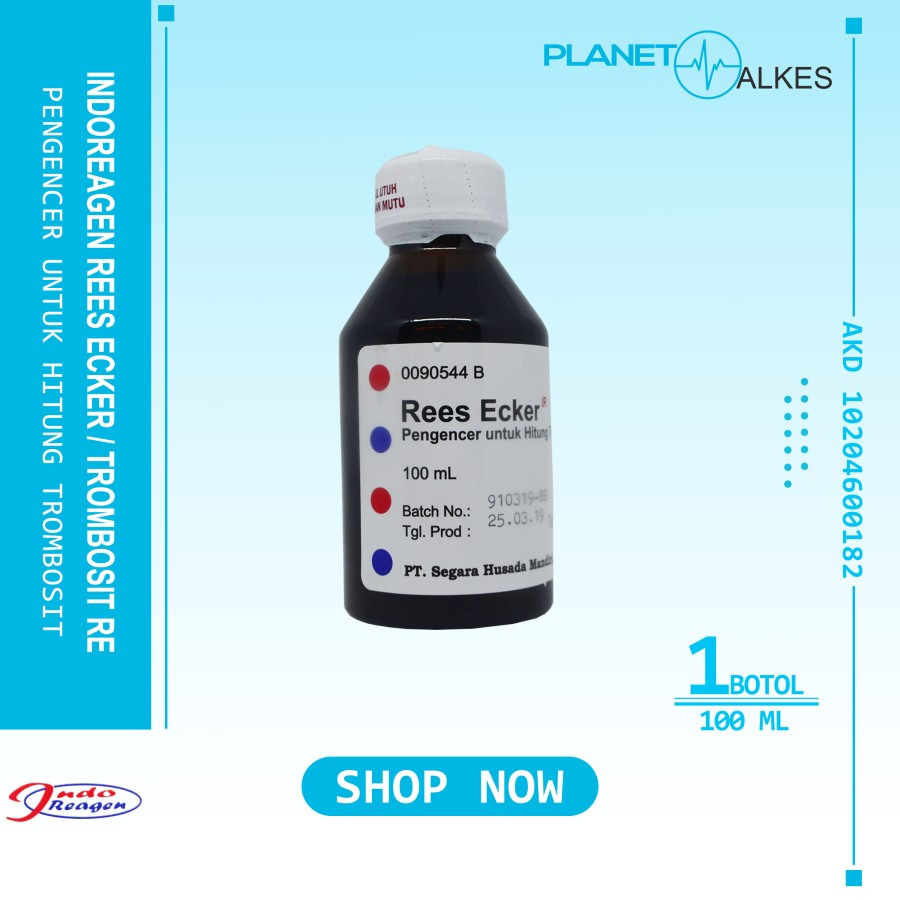 Jual Larutan Rees Ecker Indo Reagen - Trombosit RE 100ml Reesecker ED ...