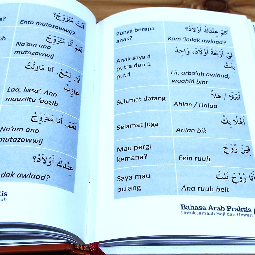 Jual Buku Bahasa Arab Praktis untuk Jamaah Haji dan Umrah - Rafiq ...