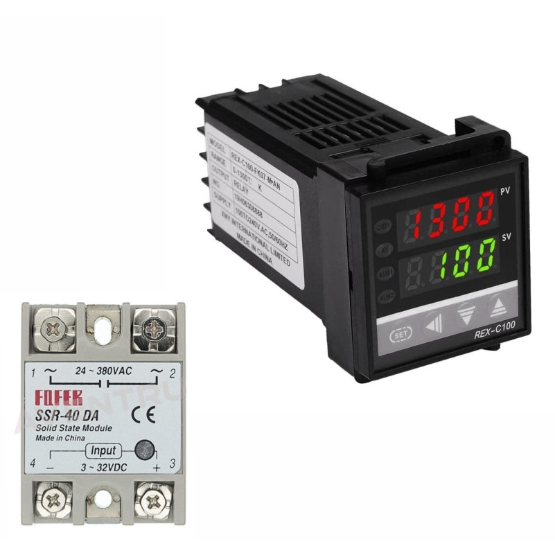 Jual PID Rex C100 Temperature Thermostat Thermocouple Controller Output ...