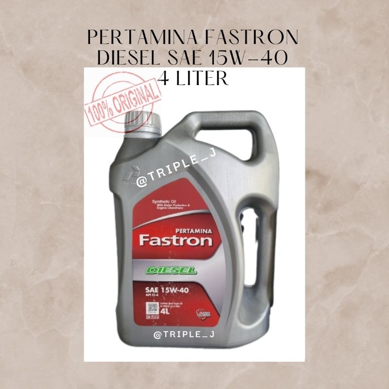 Jual Pertamina Fastron Diesel 15W-40 4Ltr | Shopee Indonesia