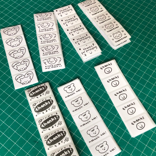 Jual MONOCHROME THANKS STICKER (20 STICKERS) | Shopee Indonesia