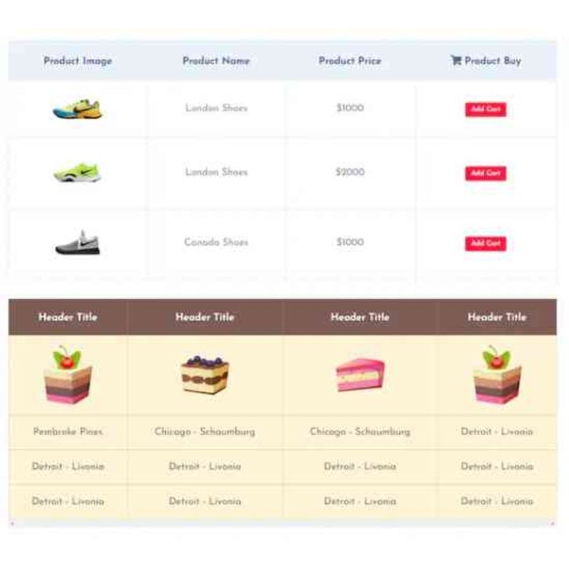 Jual Data Table Addon for Elementor | Shopee Indonesia