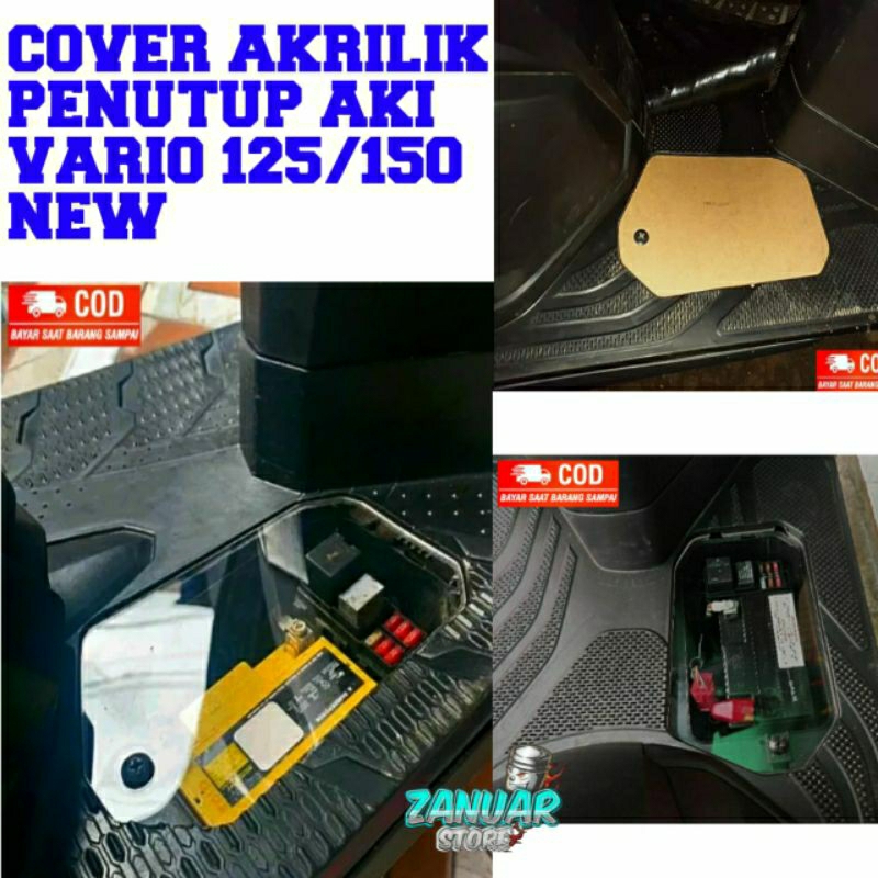 Jual COVER AKRILIK PENUTUP AKI VARIO 125/150 NEW LED | Shopee Indonesia