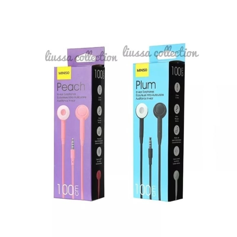 Earphone Miniso Fruit Series Headphones