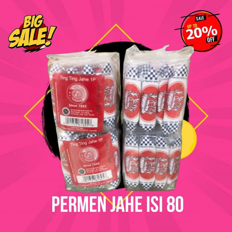 Jual Permen Jahe Sin A Isi 80 Biji Shopee Indonesia